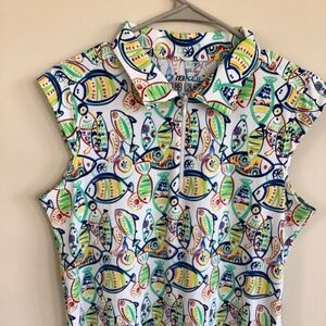 Ibkul Top with fish design L